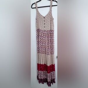 NWOT - Xhilaration Boho Dress- Sz L sleeveless , multicolor